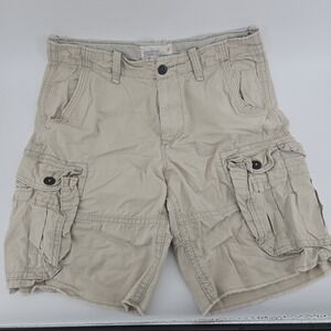 American Eagle Shorts SZ 33 Cargo Classic Length Utility Pockets Mens Ripstop